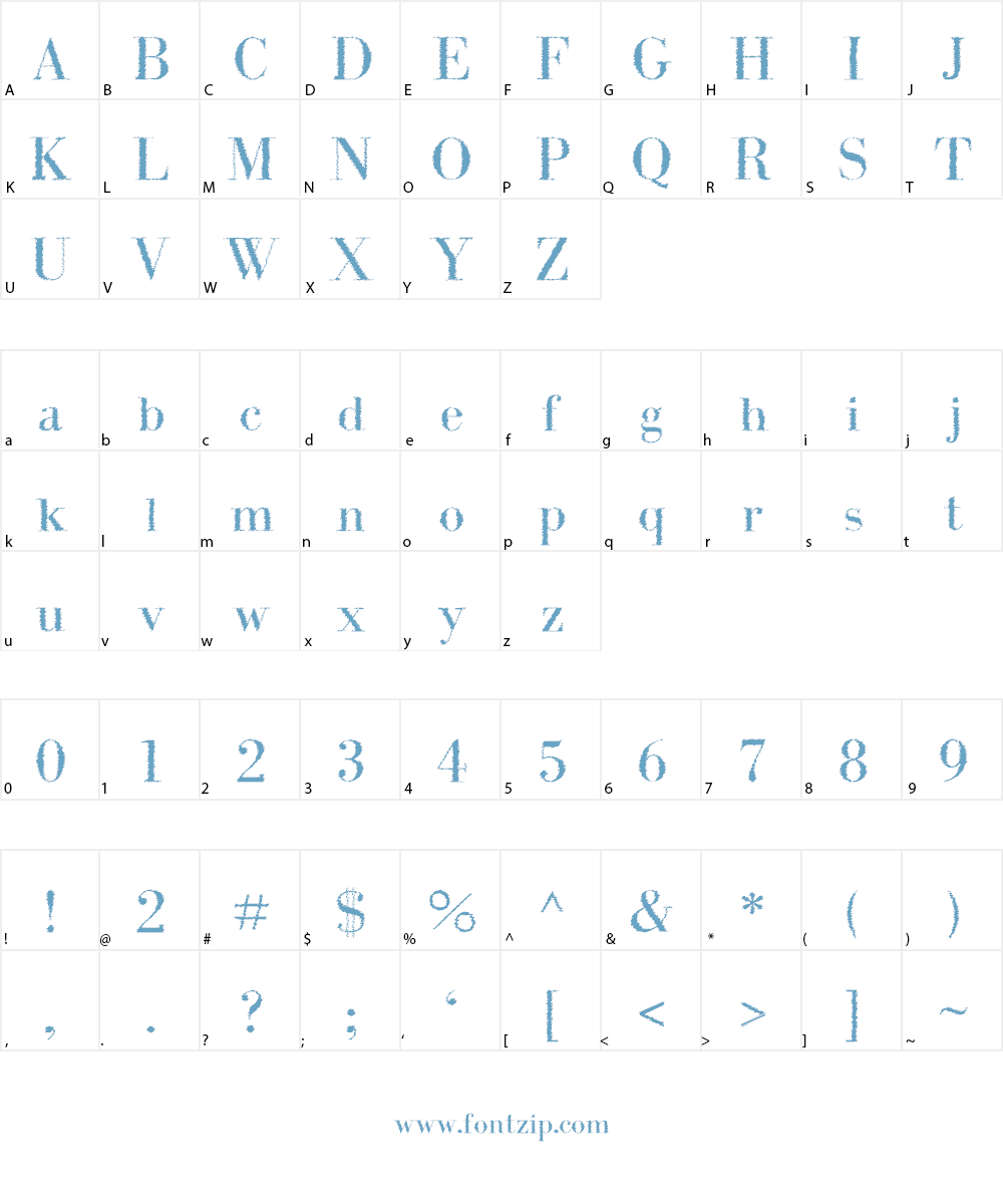 IntellectaBodoned Trash Font Character